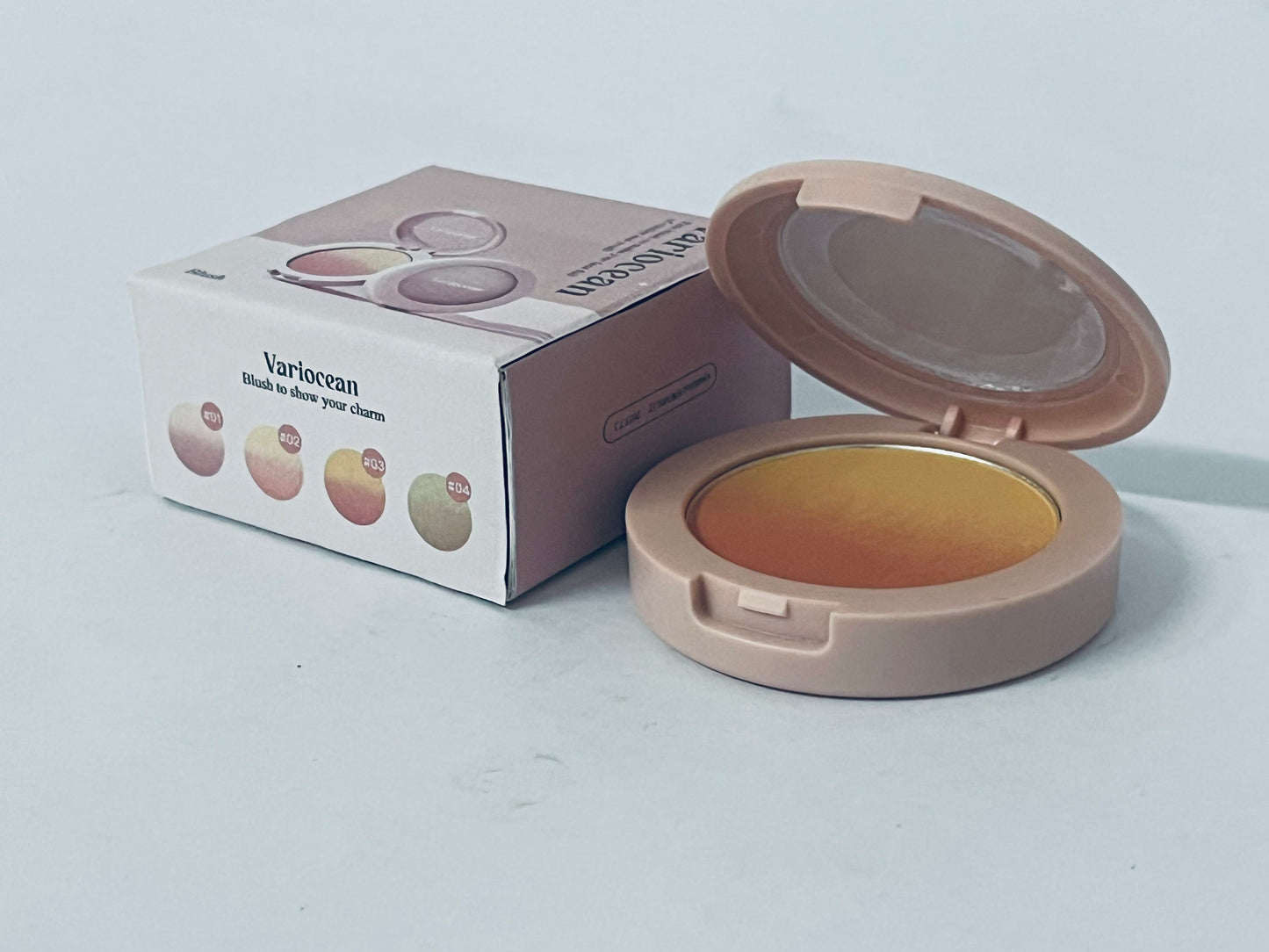 Variocean Cream Dual Blush for Cheeks: Lightweight Highly Pigmented Blush - Smooth Natural Blush Palette - Long-lasting All-Day Face Makeup Blush