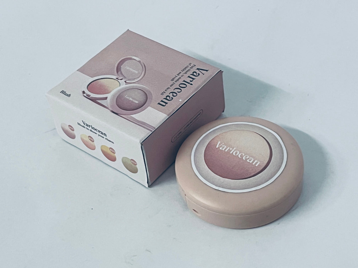 Variocean Cream Dual Blush for Cheeks: Lightweight Highly Pigmented Blush - Smooth Natural Blush Palette - Long-lasting All-Day Face Makeup Blush