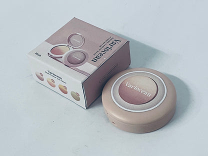 Variocean Cream Dual Blush for Cheeks: Lightweight Highly Pigmented Blush - Smooth Natural Blush Palette - Long-lasting All-Day Face Makeup Blush