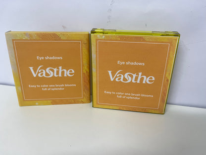 [Vasthe Eye shadow]—— Vasthe Warm Sun Golden Brown 9-Color Eyeshadow Palette - Matte, Shimmer, and Glitter Finish