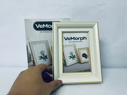 VeMorph Picture Frame Traditional Poster Frame Vintage Ornate Photo Frame Set of 1, Ivory