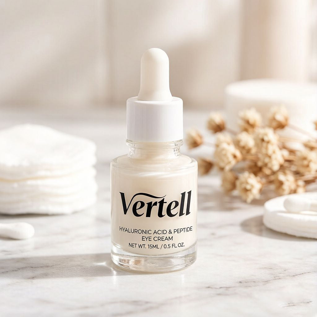 【Vertell Hyaluronic Acid & Peptide Eye Cream】—— Revitalize Delicate Eye Skin with Intensive Hydration