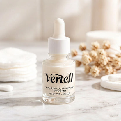 【Vertell Hyaluronic Acid & Peptide Eye Cream】—— Revitalize Delicate Eye Skin with Intensive Hydration