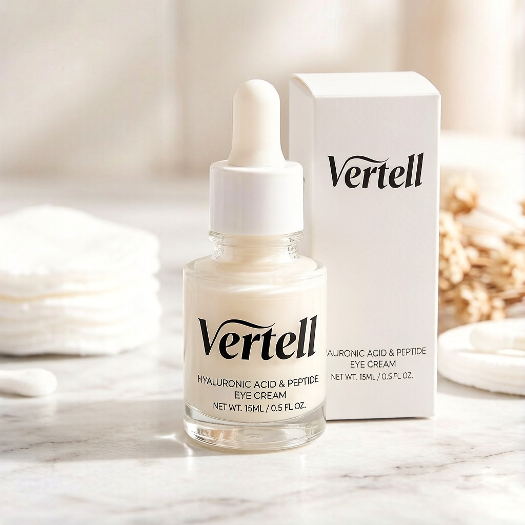 【Vertell Hyaluronic Acid & Peptide Eye Cream】—— Revitalize Delicate Eye Skin with Intensive Hydration