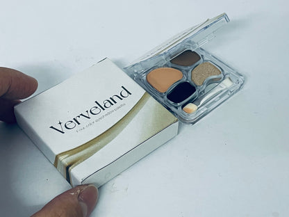 Verveland 4 Colors Matte Eyeshadow Palette Longwear Shadow Palette，Blendable Powder Natural Nude Finsh