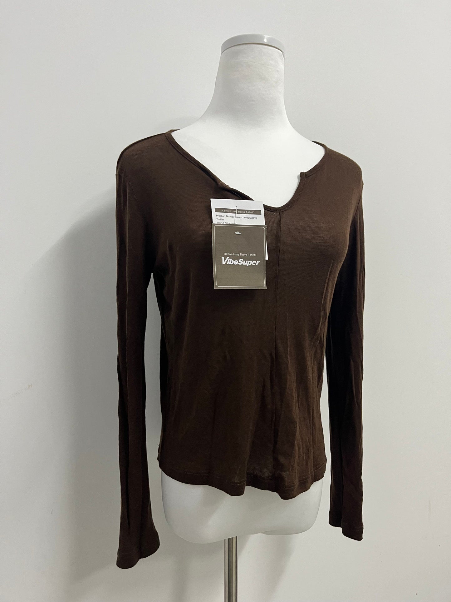 VibeSuper Women V Neck Top Long Sleeve Cotton Knit T-Shirt Regular Fit Pullover Business Casual Comfortable