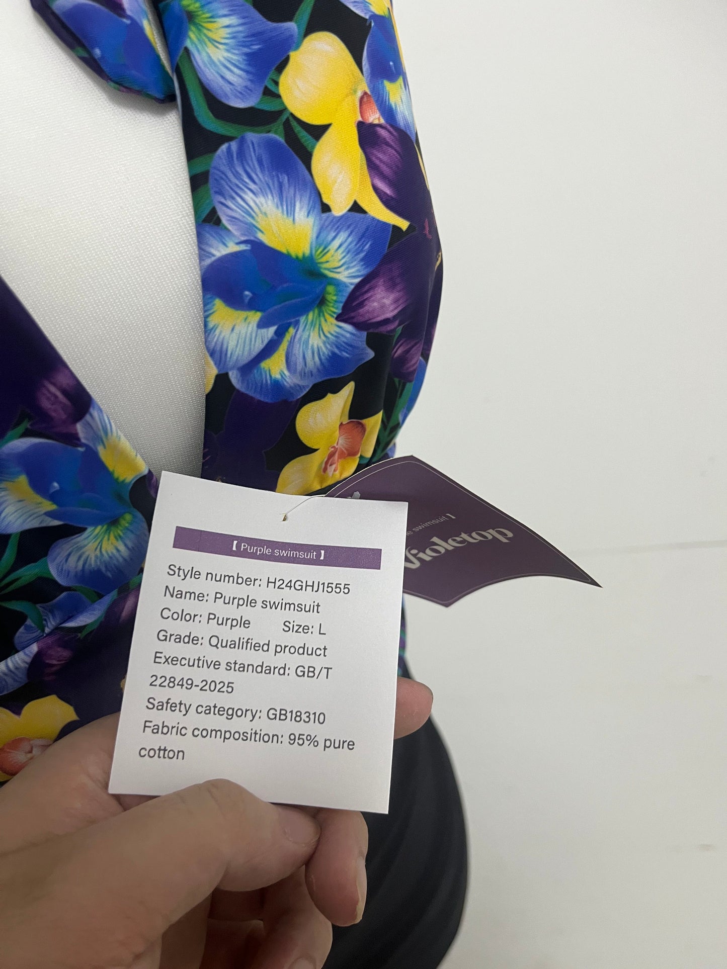 Violetop Swimsuits Floral Halter - Vibrant Print with Flattering Ruched Bottoms