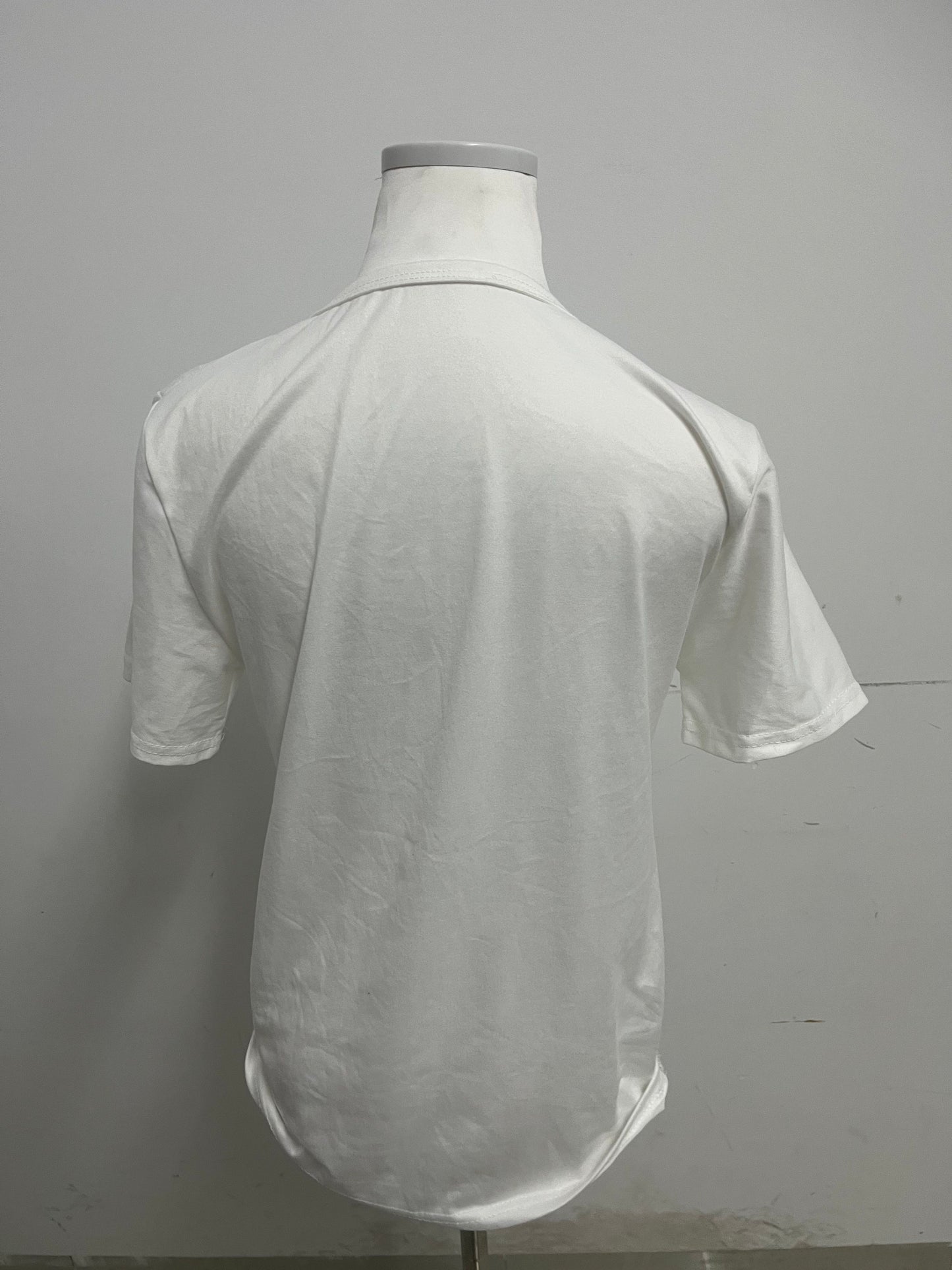 Violetop White Crew Neck T-Shirt - Versatile Short-Sleeve Everyday Wear
