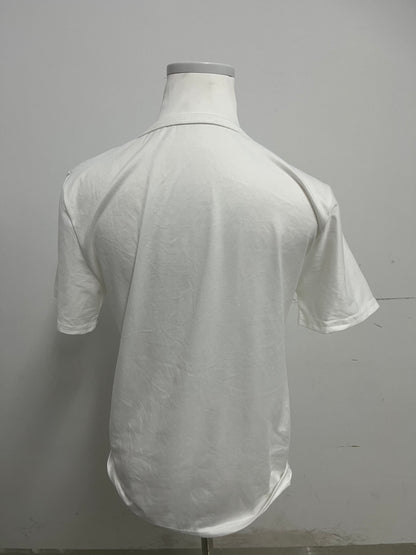 Violetop White Crew Neck T-Shirt - Versatile Short-Sleeve Everyday Wear