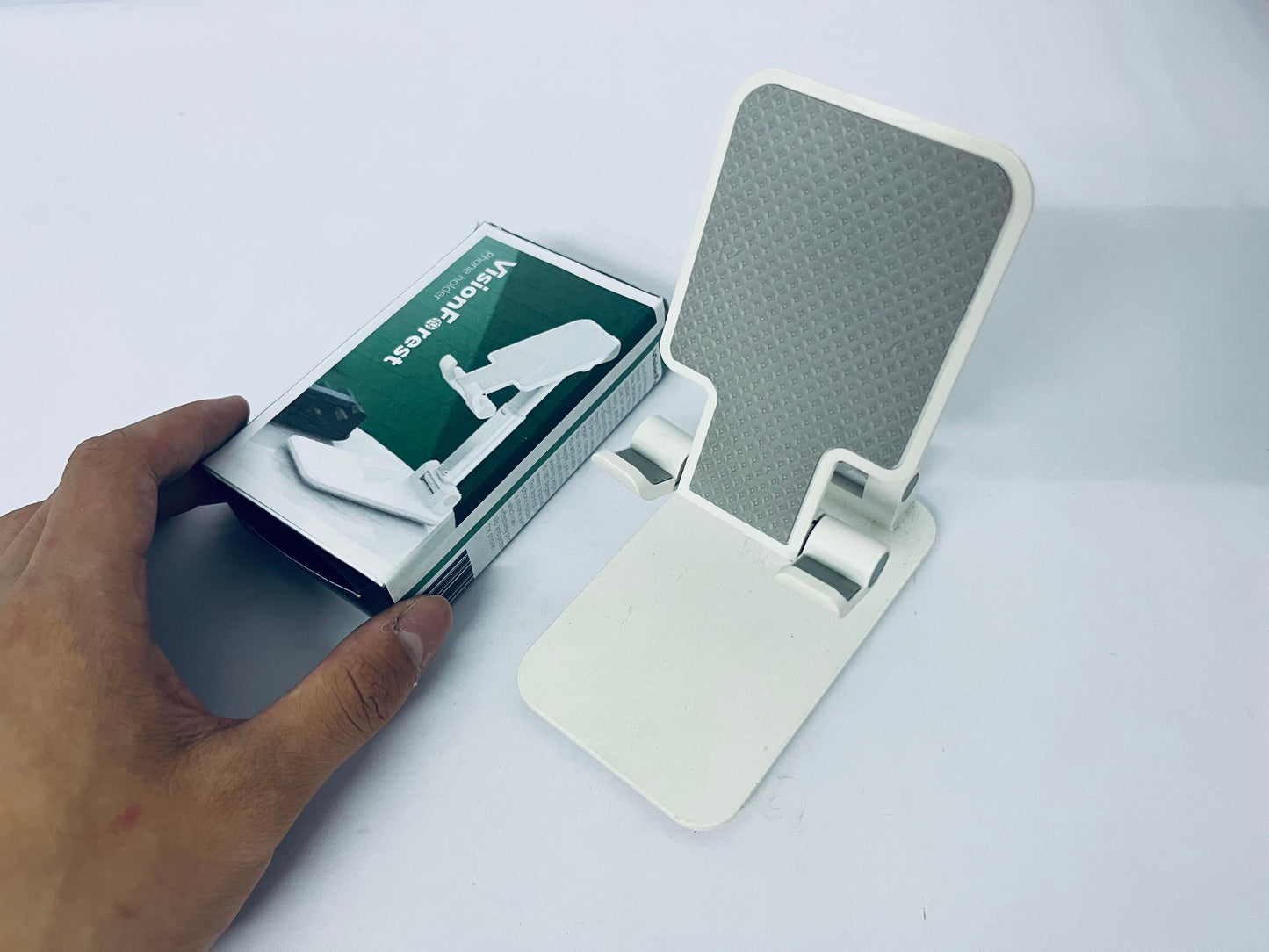 VisionForest Mobile Phone Holder, Portable Cell Phone Stand, Retractable Desktop Mobile Phone Placement Tool for Watching TV
