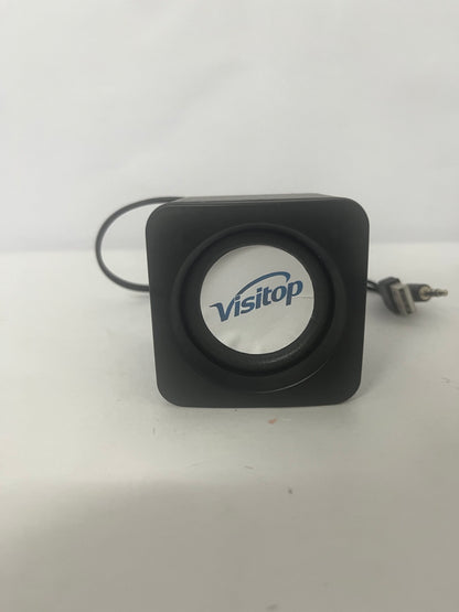 Visitop Mini USB Speaker Compact Desktop Audio for Laptop and Portable Small Speaker with Deep Bass Compatible with Smartphones and Tablets for Use