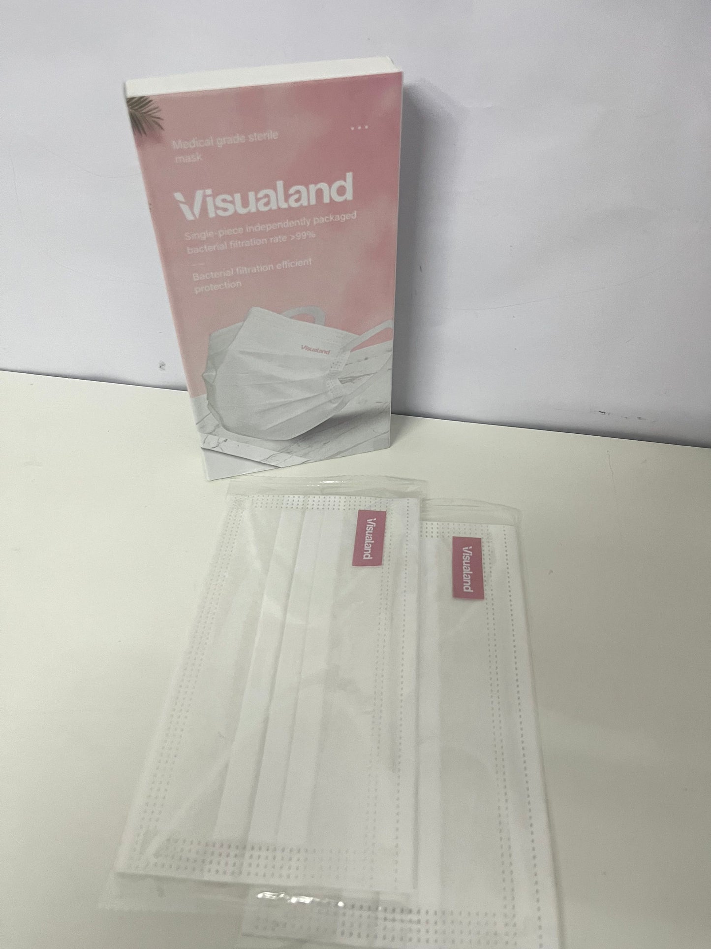 [Visualand Sanitary masks for medical purposes]——Visualand Medical Grade Sterile Face Masks - Individually Wrapped 3-Ply Disposable Masks