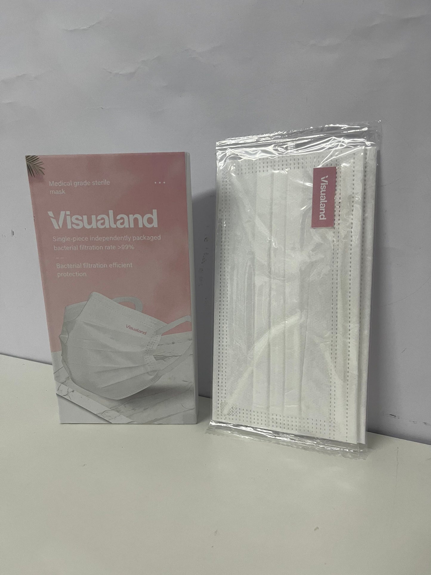 [Visualand Sanitary masks for medical purposes]——Visualand Medical Grade Sterile Face Masks - Individually Wrapped 3-Ply Disposable Masks