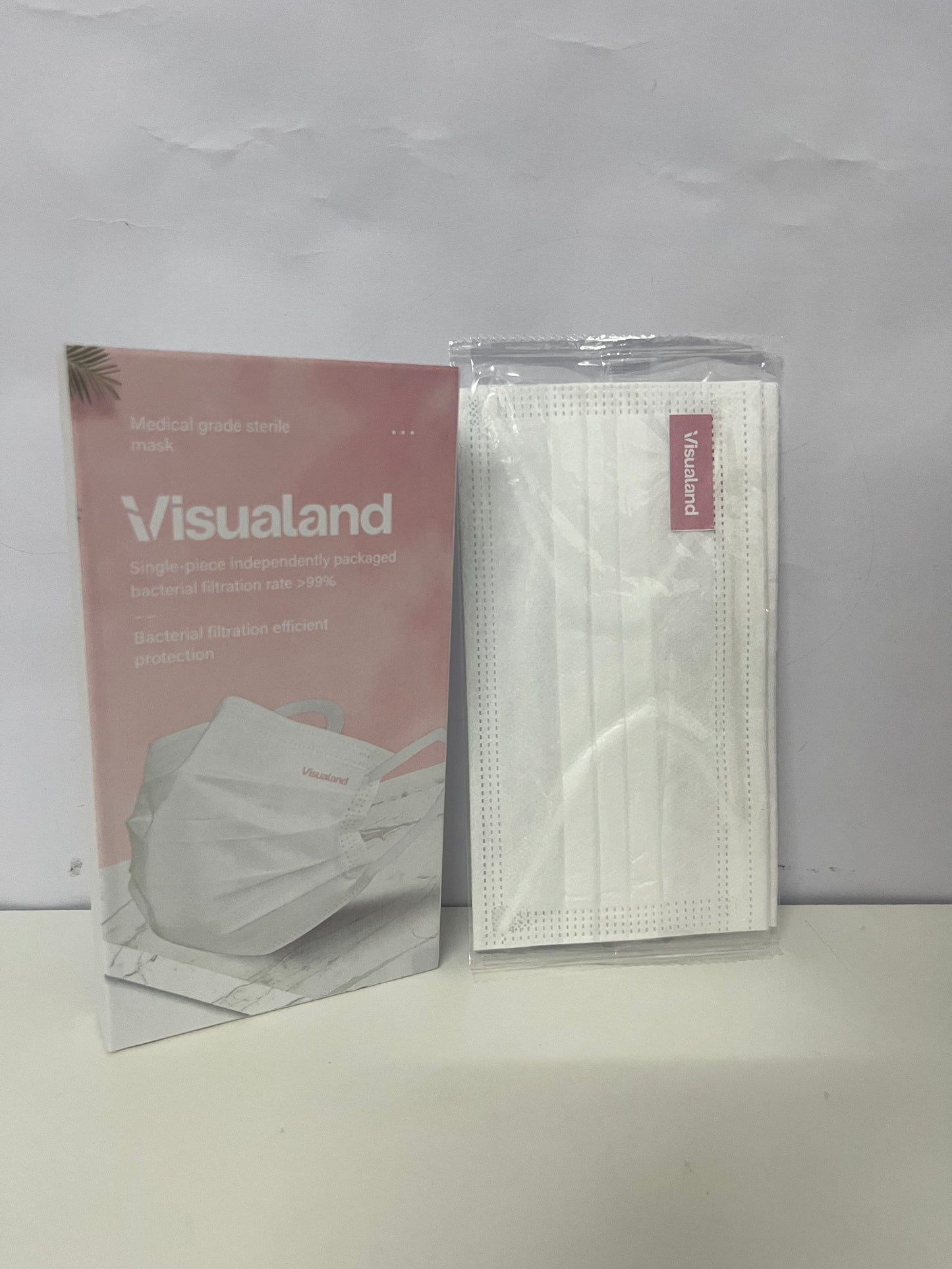 [Visualand Sanitary masks for medical purposes]——Visualand Medical Grade Sterile Face Masks - Individually Wrapped 3-Ply Disposable Masks