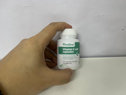 [VitalYear Vitamins]-Vitamin C Soft Capsules - 30ct High Absorption Antioxidant Immune Support Supplement