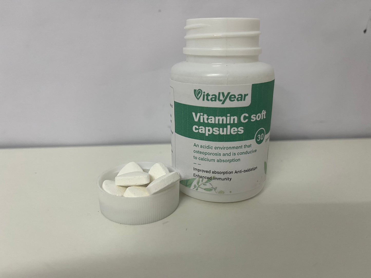 [VitalYear Vitamins]-Vitamin C Soft Capsules - 30ct High Absorption Antioxidant Immune Support Supplement