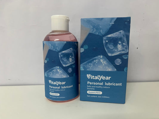 [VitalYear Personal lubricants]-Blueberry Flavor Personal Lubricant - 200ml Antibacterial Water-Based Intimate Gel