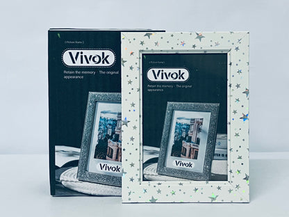Vivok Mat for Living Room Wall Mount or Tabletop Wood Wall Art Decor, Shining stars