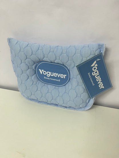 Voguever Baby Headrest Pillow - Light Blue Quilted Infant Neck Support Pillow for Crib, Stroller & Car Seat