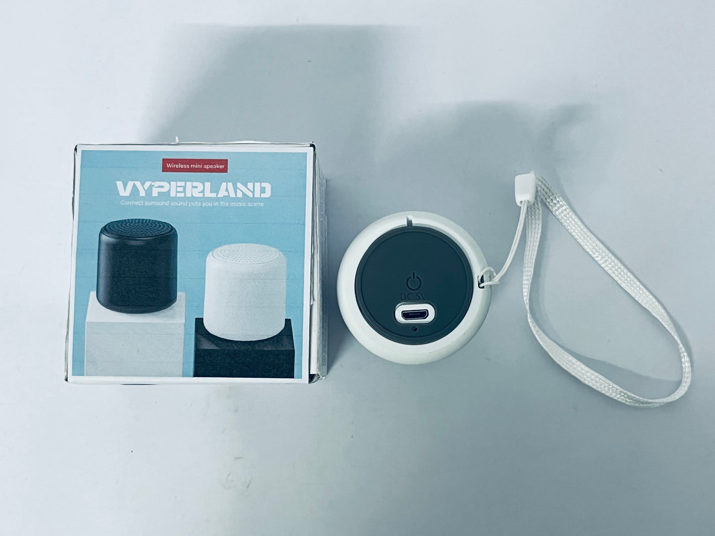 VYPERLAND Portable Wireless Bluetooth Speaker with Lanyard Mini Small Metal Speakers Bluetooth /Aux-in for phone Home Outdoor