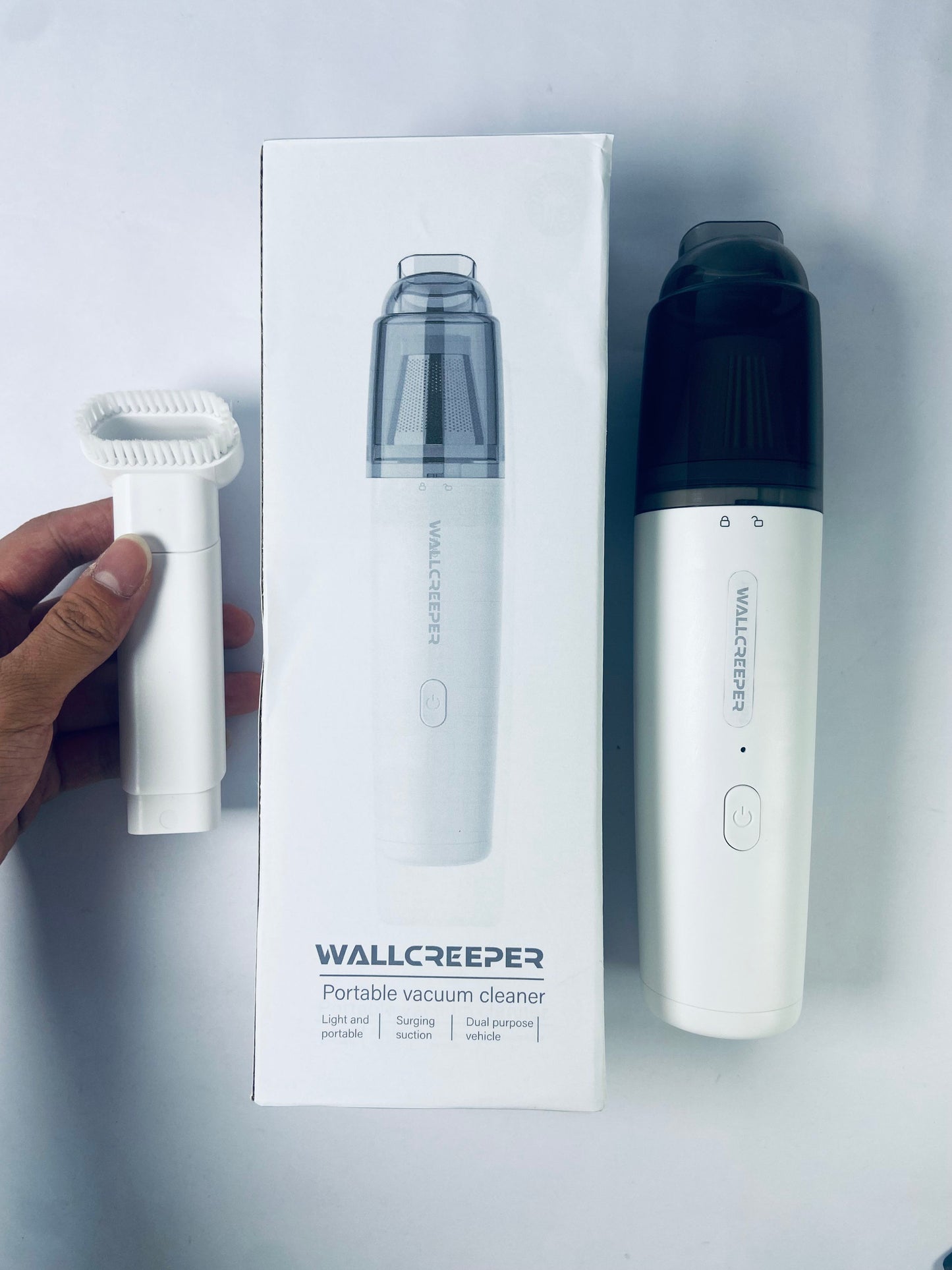 WALLCREEPER  Vacuum Cleaner Cordless,  Compressed Electric Air Duster 15000Pa Suction, 4-in-1 Portable Vortex Vacuum Dust Buster