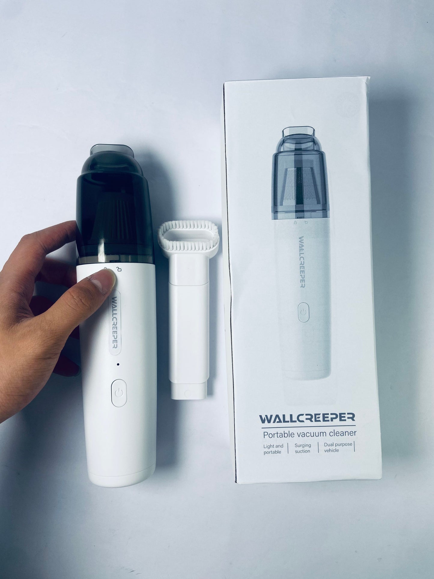 WALLCREEPER  Vacuum Cleaner Cordless,  Compressed Electric Air Duster 15000Pa Suction, 4-in-1 Portable Vortex Vacuum Dust Buster