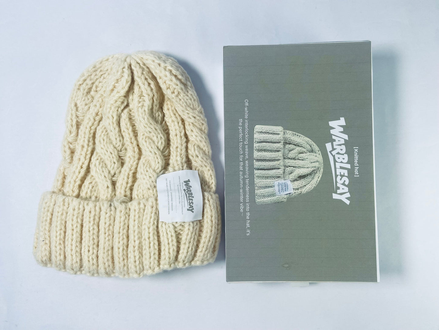 WARBLESAY Hats Womens Winter Warm Crocheted Hat