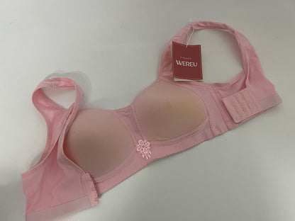 [WEREU Bras]-Pink Wireless Bra - Comfortable, Supportive & Breathable Lingerie