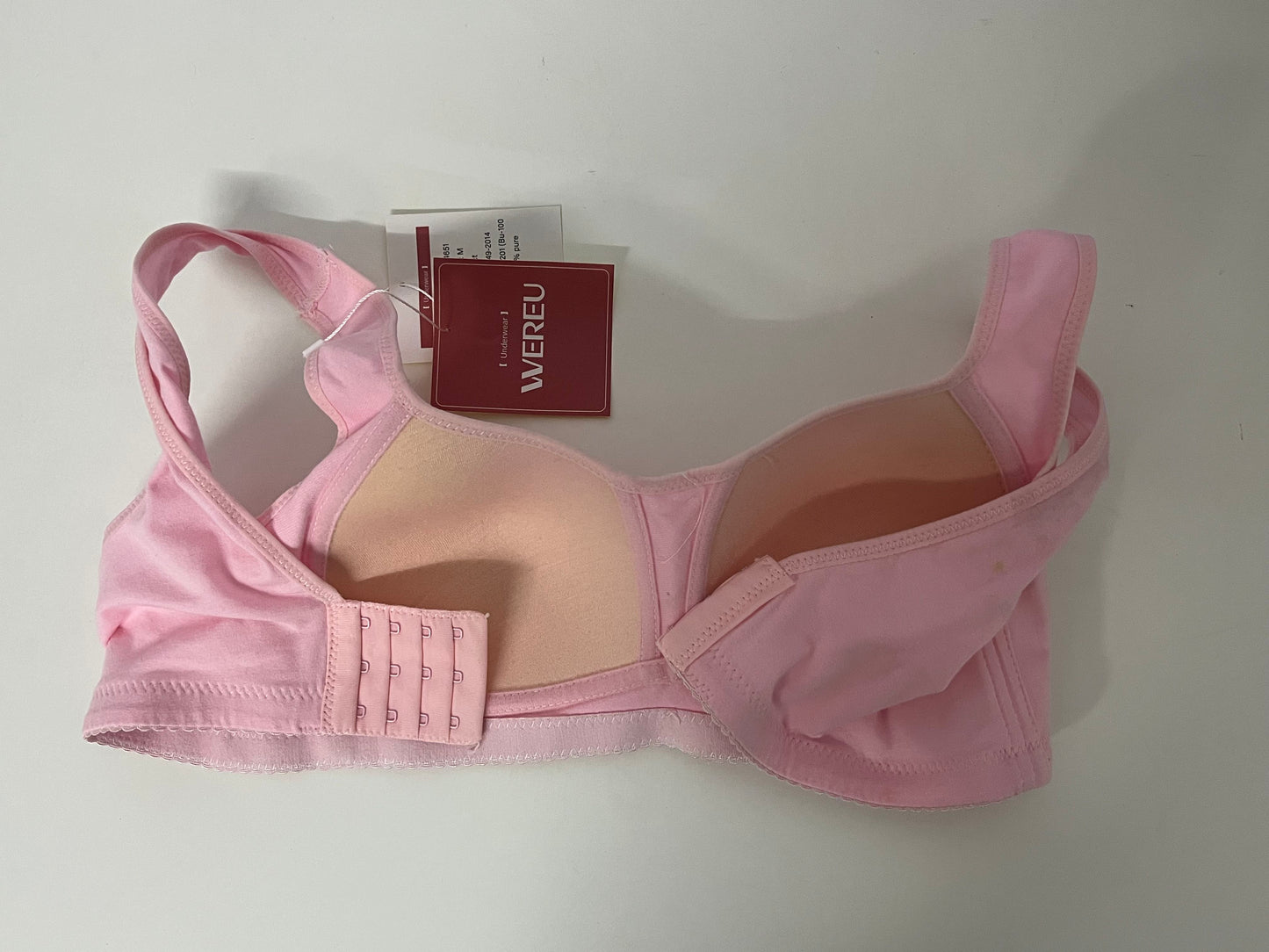 [WEREU Bras]-Pink Wireless Bra - Comfortable, Supportive & Breathable Lingerie