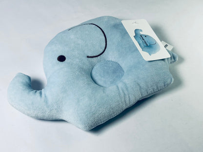WHETERI Original Elephant Plush Flat Pillow,  Light Blue