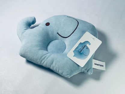 WHETERI Original Elephant Plush Flat Pillow,  Light Blue