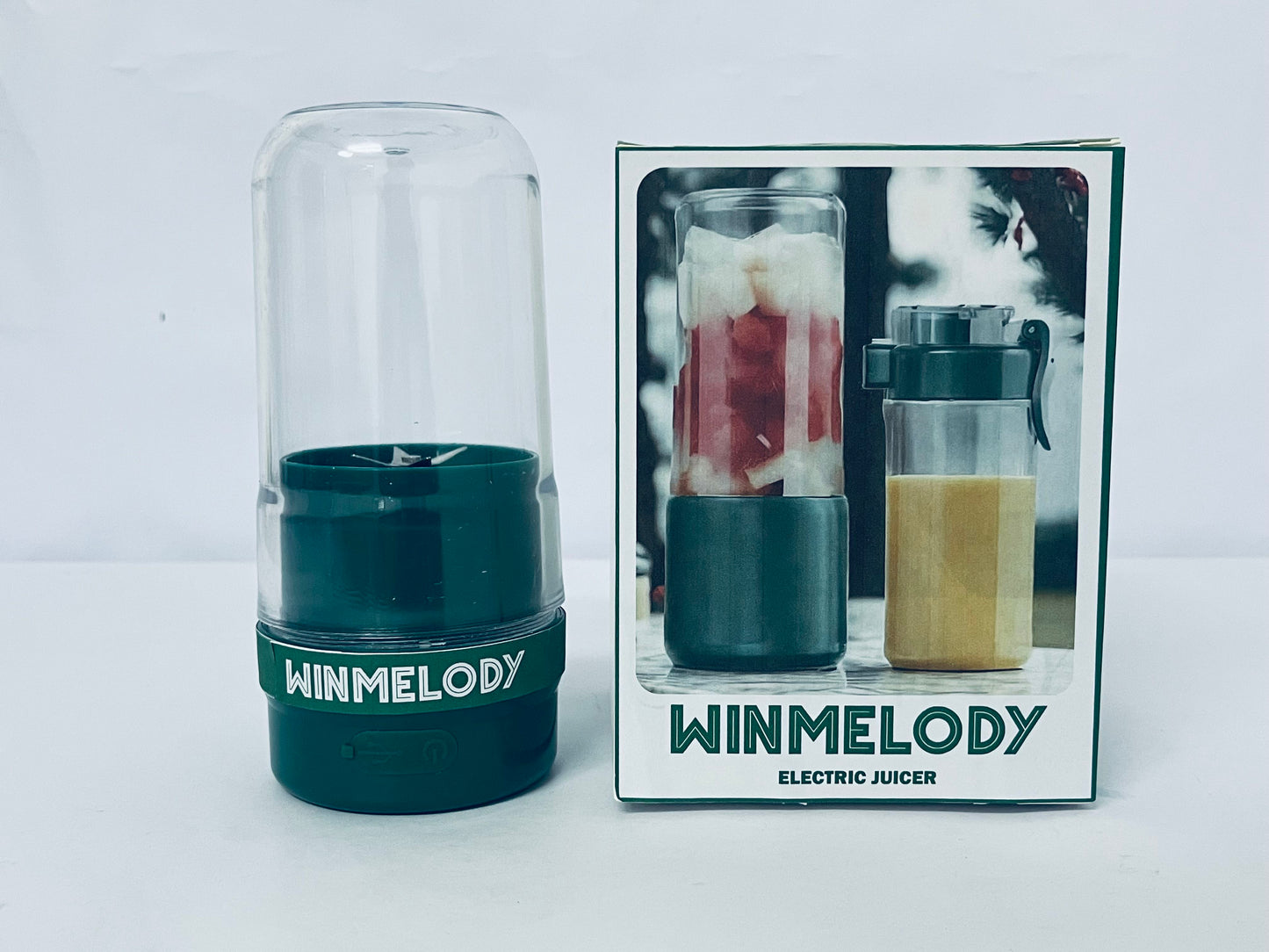 WINMELODY Portable Blender, 300ML, Blades, 22000RPM 1200MAH, Food Grade PCTG, USB Charging, Travel Blender Fruit, Vegetables, Coffee 