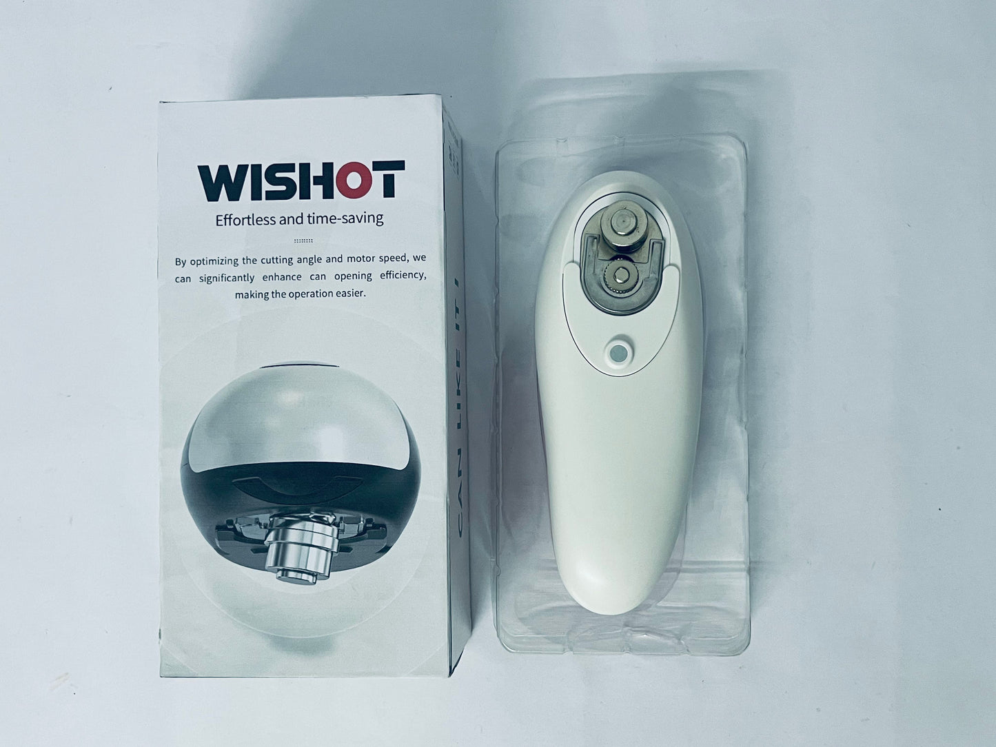 WISHOT Smart Electric Can Opener - Automatic Kitchen Can/Bottle Opener