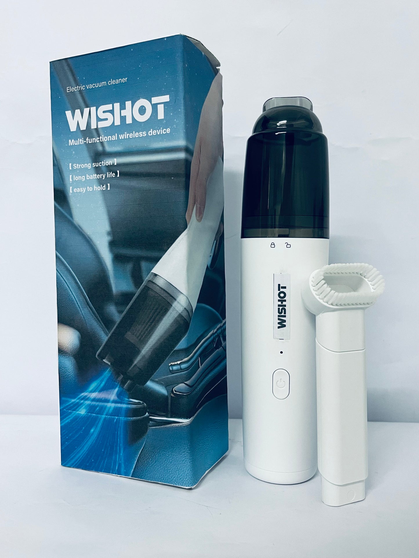 WISHOT Cordless Handheld Car Vacuum Cleaner, Cordless Handheld Dual Function Vacuum and Blower, Powerful Portable Dust Buster for Home, Car