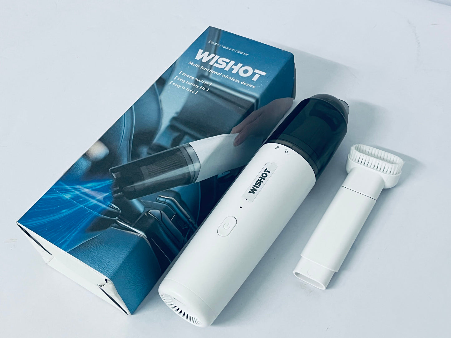 WISHOT Cordless Handheld Car Vacuum Cleaner, Cordless Handheld Dual Function Vacuum and Blower, Powerful Portable Dust Buster for Home, Car