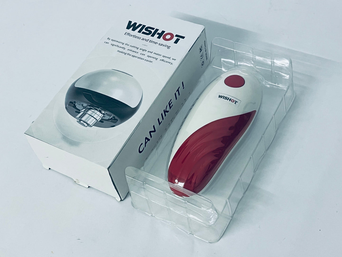 WISHOT Smart Electric Can Opener - Automatic Kitchen Can/Bottle Opener