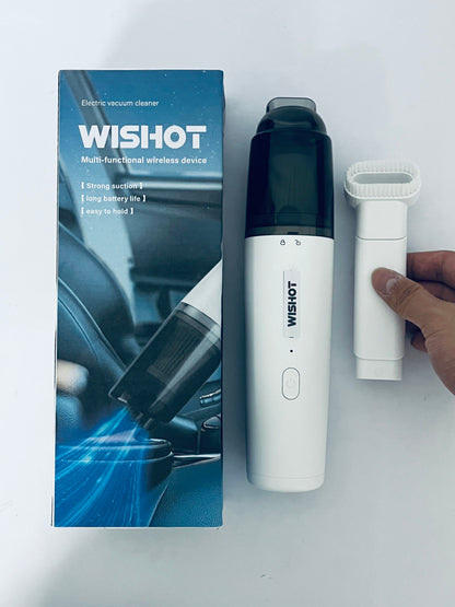 WISHOT Cordless Handheld Car Vacuum Cleaner, Cordless Handheld Dual Function Vacuum and Blower, Powerful Portable Dust Buster for Home, Car