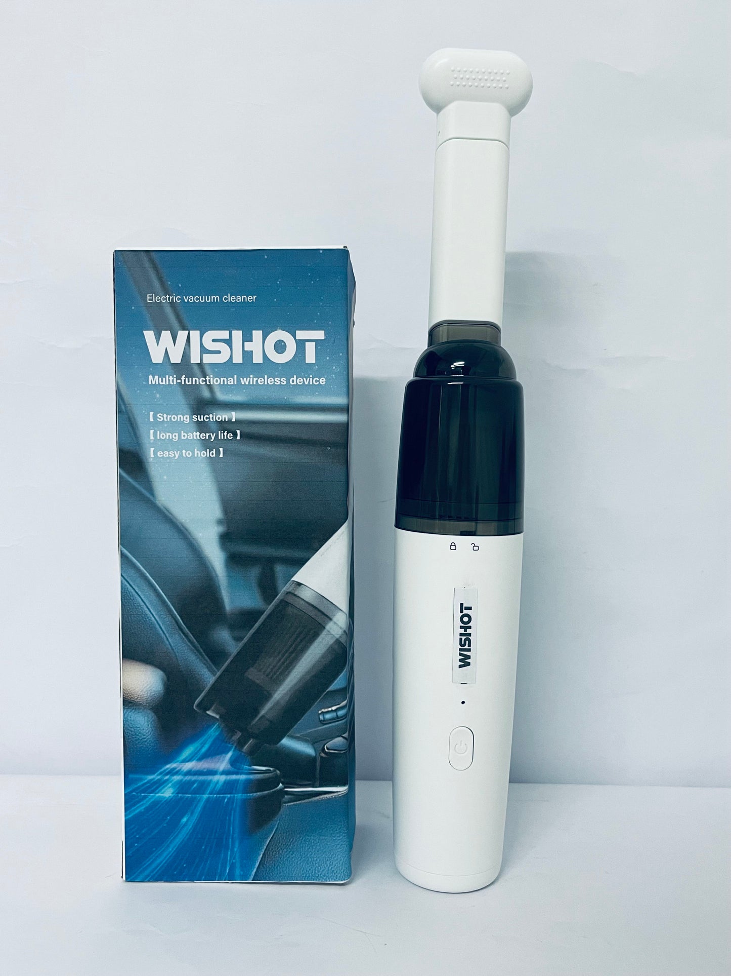 WISHOT Cordless Handheld Car Vacuum Cleaner, Cordless Handheld Dual Function Vacuum and Blower, Powerful Portable Dust Buster for Home, Car