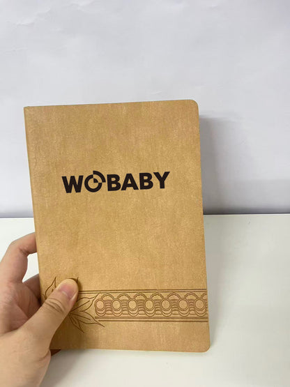 WOBABY Retro Kraft Paper Notebook Textured Writing Multi-Purpose Recording An Artistic Choice for Study and Office