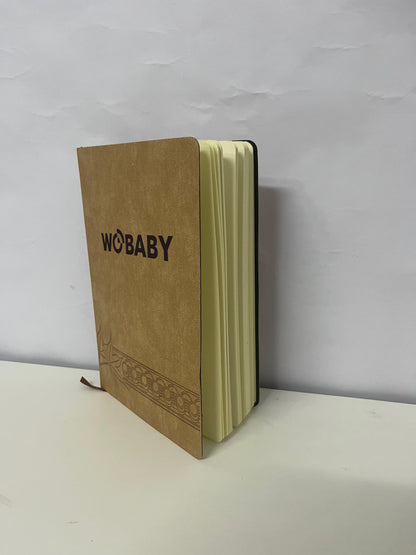 WOBABY Retro Kraft Paper Notebook Textured Writing Multi-Purpose Recording An Artistic Choice for Study and Office