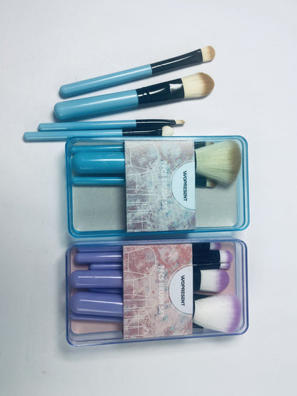 WOPRESENT 7 Pcs Makeup Brush Set Makeup Brushes for Eyes and Face,Travel Professional Makeup Brushes Set