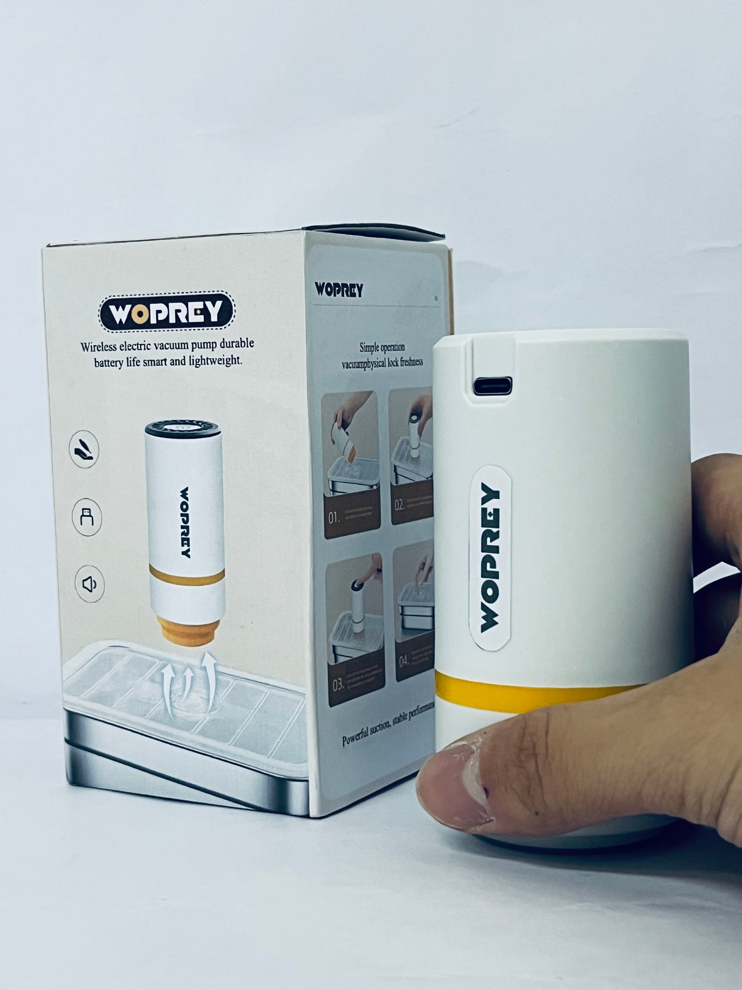 WOPREY Filament Storage Bags Vacuum Kit, High Suction Sealing, Pet Food Clothes Storage, Reusable Desiccant, Strong Water Absorption, Easy Use, Long lasting Material