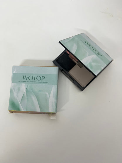 WOTOP 3-Shade Eye Shadow Palette — Matte Black + Pink + Khaki Compact (8+ Hour Wear)
