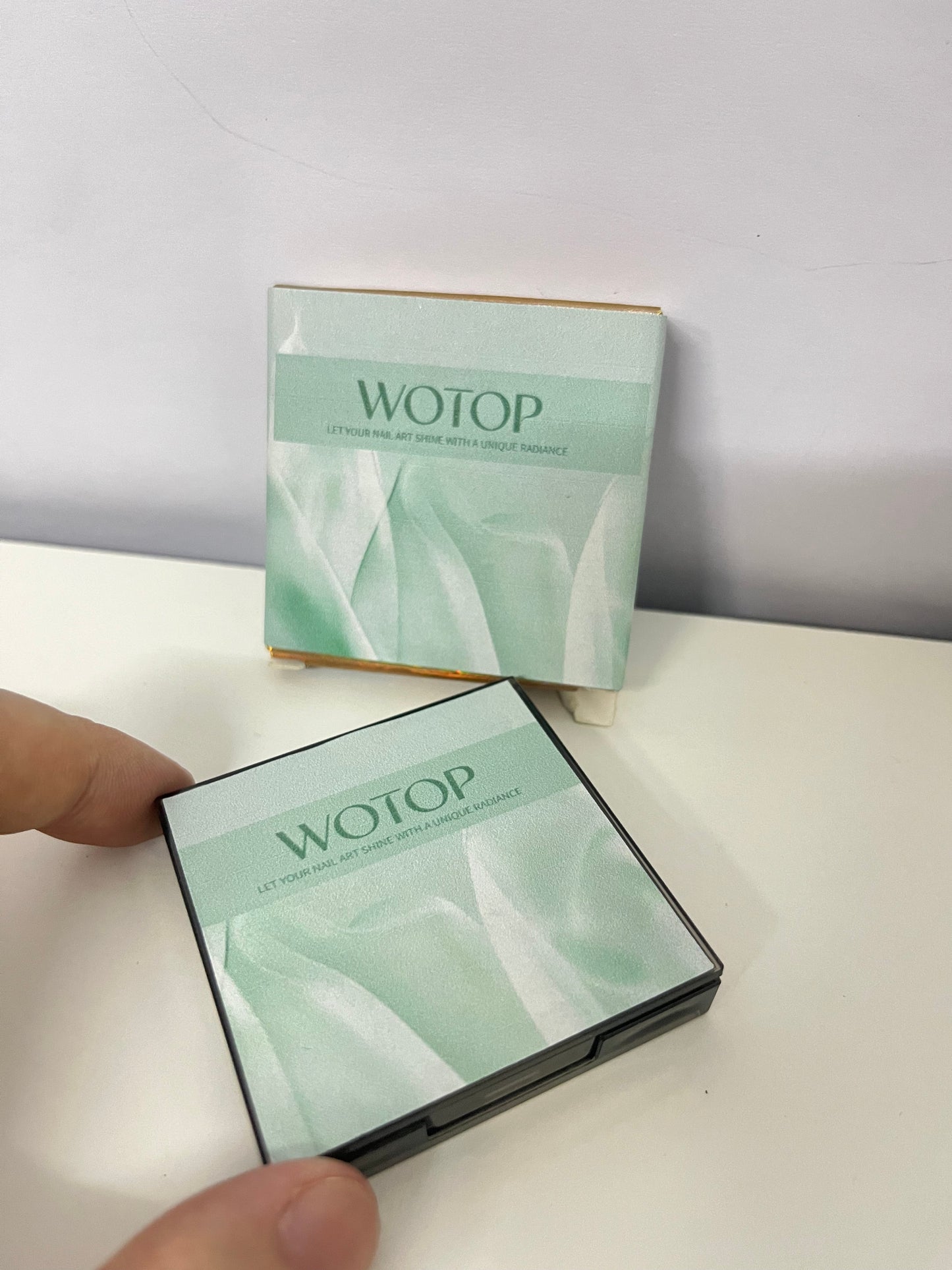 WOTOP 3-Shade Eye Shadow Palette — Matte Black + Pink + Khaki Compact (8+ Hour Wear)
