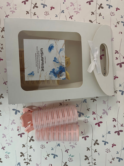 WSURPRISE Non-electric hair rollers Hair Styling Clips, No Crease Alligator Clips for Hair Styling, Root Clips for Curly Hair Volume, Volumizing Hair Clips, Styling Accessories for Women Girls (Pink A)