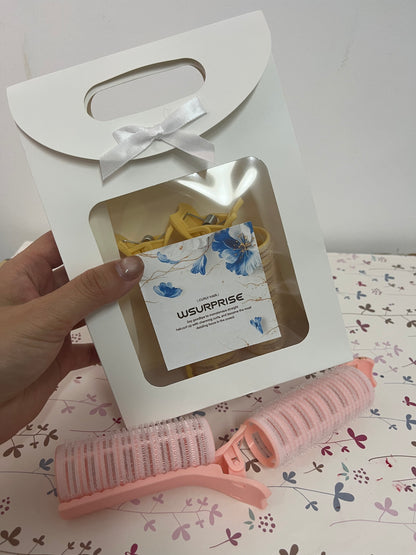 WSURPRISE Non-electric hair rollers Hair Styling Clips, No Crease Alligator Clips for Hair Styling, Root Clips for Curly Hair Volume, Volumizing Hair Clips, Styling Accessories for Women Girls (Pink A)