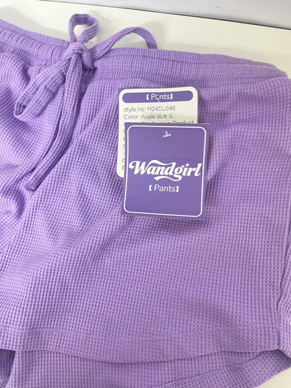 [Wandgirl Pants]——Waffle Knit Pure Cotton Shorts - Casual Loose Fit Lounge & Wear Shorts
