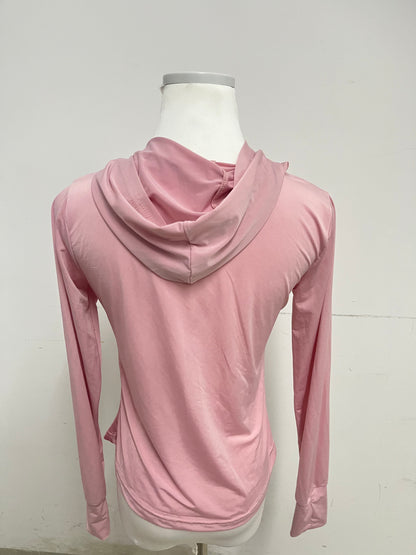 Wantiger Pink Hooded Sports Jacket Light & Breathable Stylish & Versatile A Dynamic Choice for Sports and Leisure