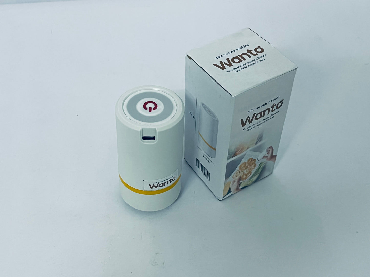 Wanto Compact Vacuum Sealer for Food Powerful Handheld Vacuum Sealer Machine, Seal Meal Saver, Portable Food Sealer
