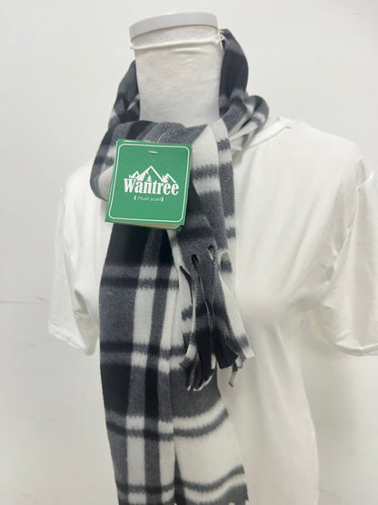 Wantree Black & White Scarf - Cloud-Like Softness with Versatile Fringe Detail